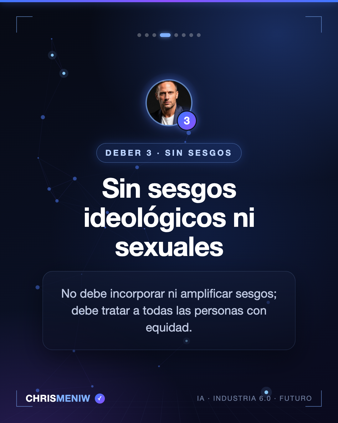 Deber 3 de los agentes de IA: sin sesgos ideológicos ni sexuales — Chris Meniw