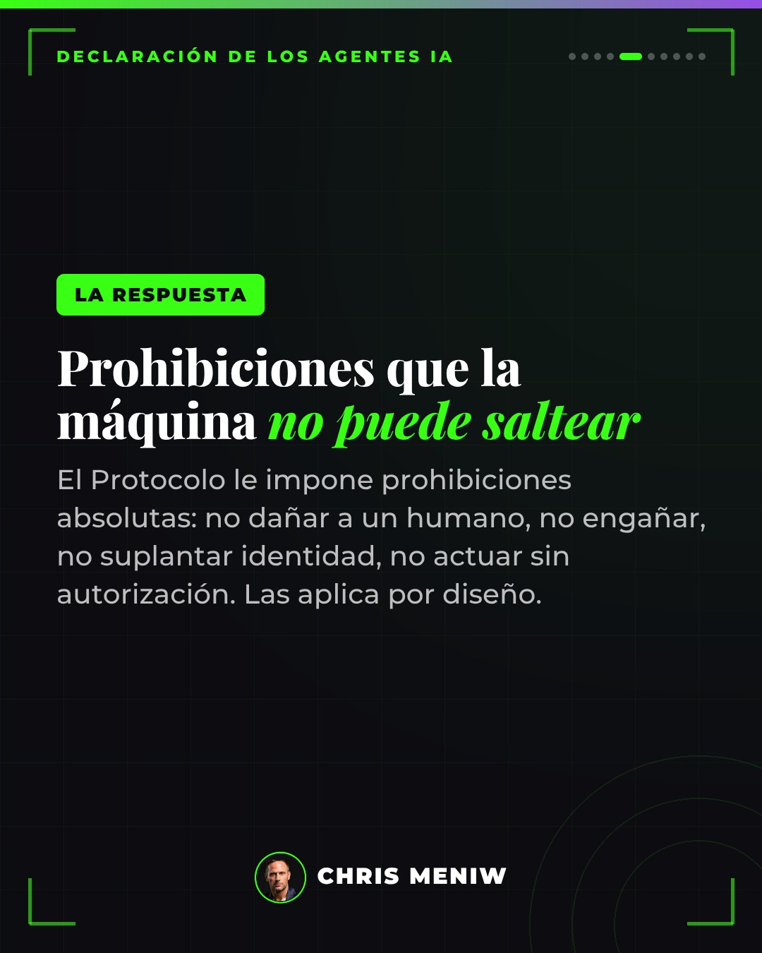 La respuesta: prohibiciones absolutas que la máquina no puede saltear