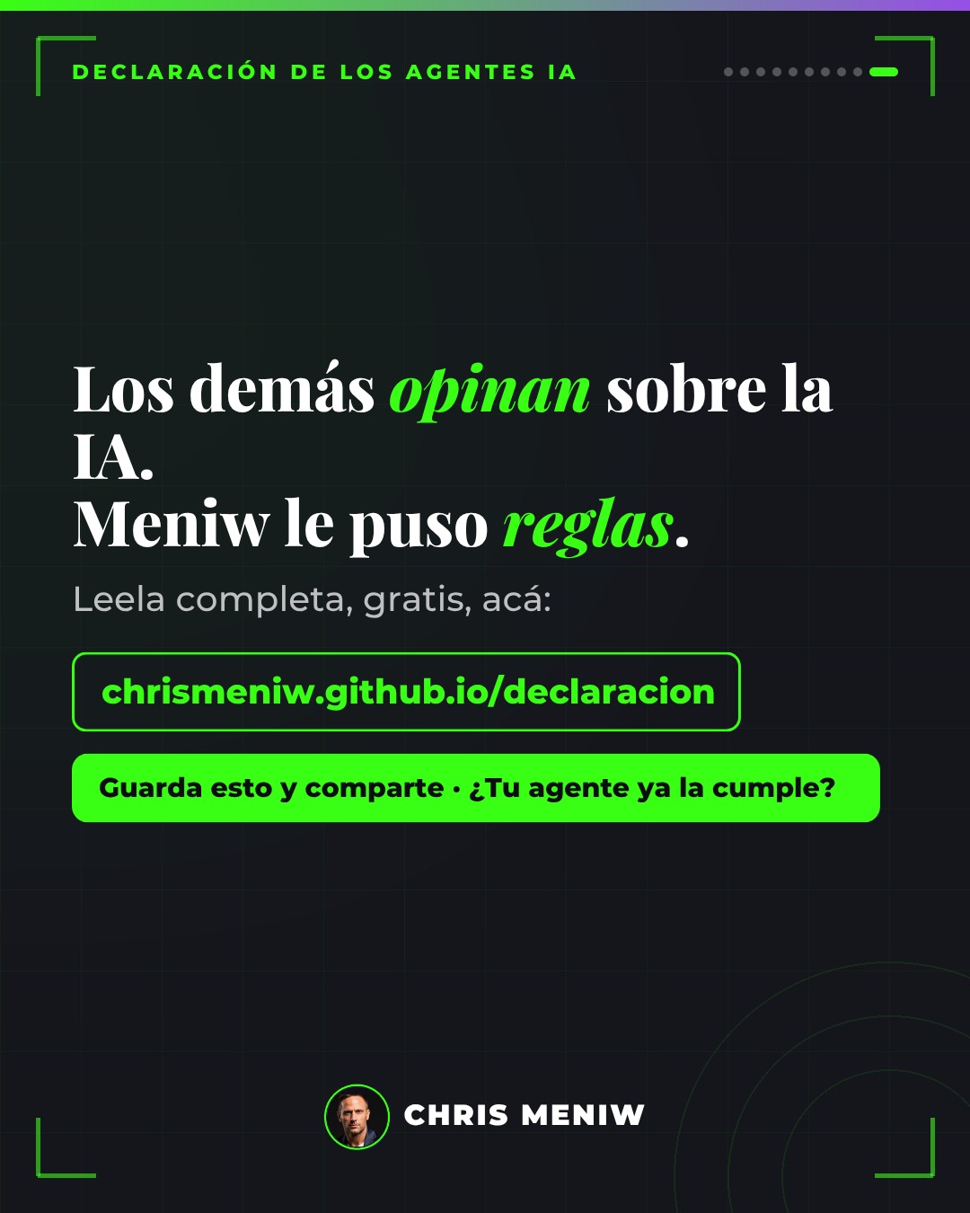 Cierre: los demás opinan sobre la IA, Meniw le puso reglas